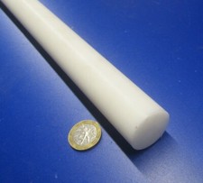 Acetal Delrin POM Round Rod, White 1 1/8" Dia x 36" Length