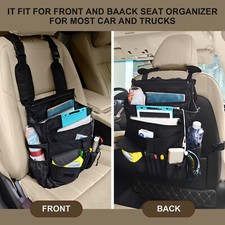 Police Car Front Seat Organizer Folding Storage Bag For Rv Car Truck Van Suv