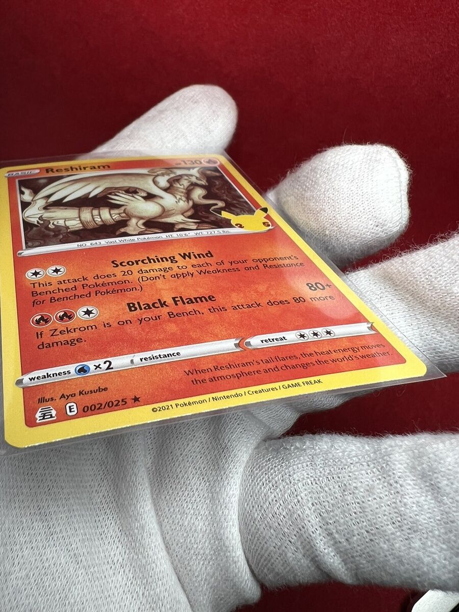 2021 Pokemon Card **Reshiram** 25th Anniversary Celebration 2021 Pokemon Card **Reshiram** 25th Anniversary Celebration
