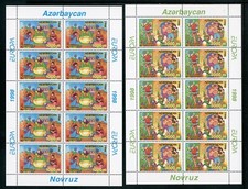 Azerbaijan Scott #682-683 MNH SHEETS Europa 1998 CV$40+ 463877