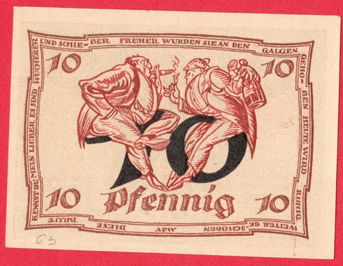 AUSTRIA 10 PFENNIG 1921 Anti-Semitic NOTGELD 7976