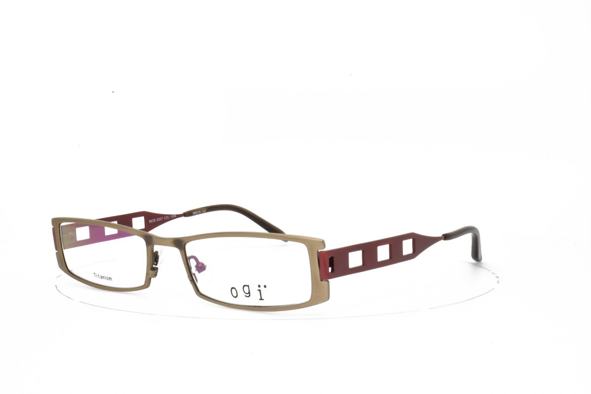 OGI Eyeglasses Titanium 5210 1105 Designer Demo Lens Red 51-17-135 OGI EYEGLASSES TITANIUM FRAMES 5210 51-17-135 | Mercari main image 2