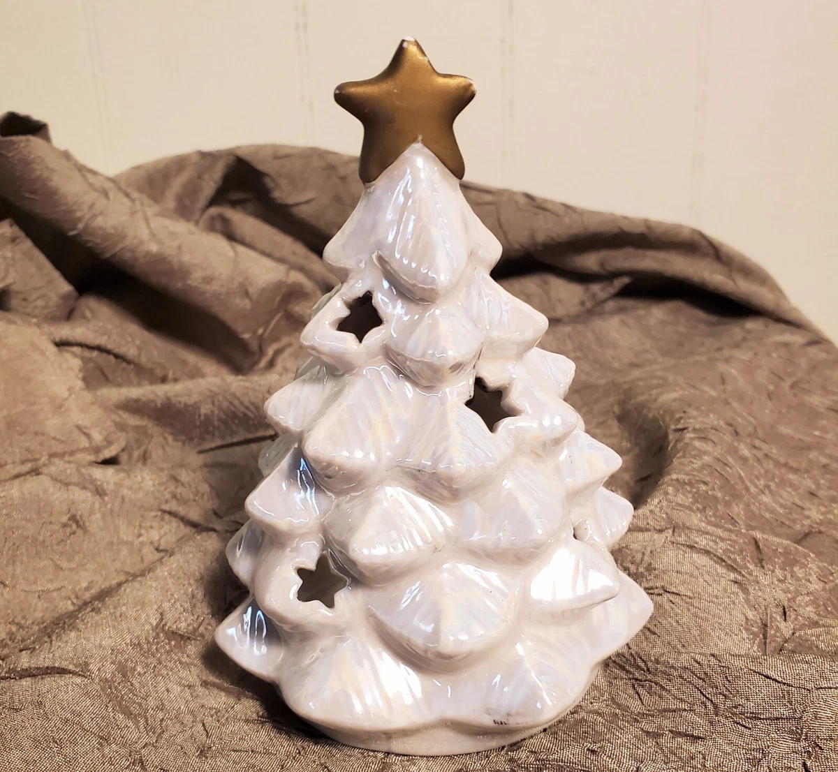 Ceramic christmas tree cheap tea light holder