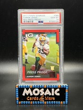2017 RC Aaron Jones Panini Donruss Red Press Proof Rookie PSA 10 GEM MT #385
