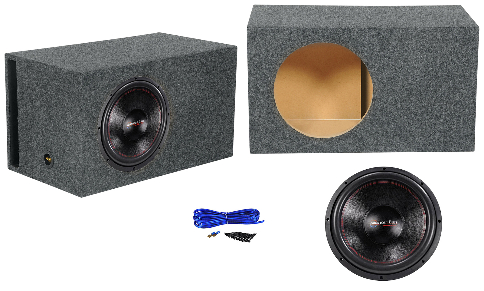 Американский басовый сабвуфер XFL-1522 мощностью 2000 Вт мощностью 15 Вт + Вентилируемый корпус сабвуфера