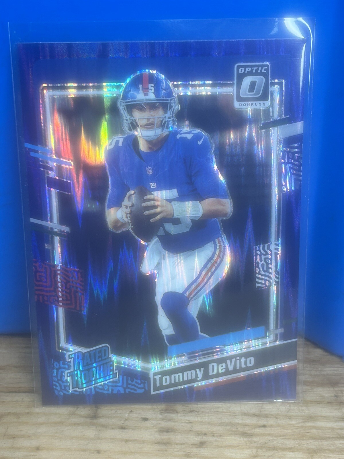 2023 Panini Donruss Optic - Rated Rookie Purple Shock Prizm #280 Tommy DeVito