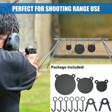 AR500 Steel Targets 3/8''-Gong Target Hanging Kit Steel Hang Hooks Metal Targets