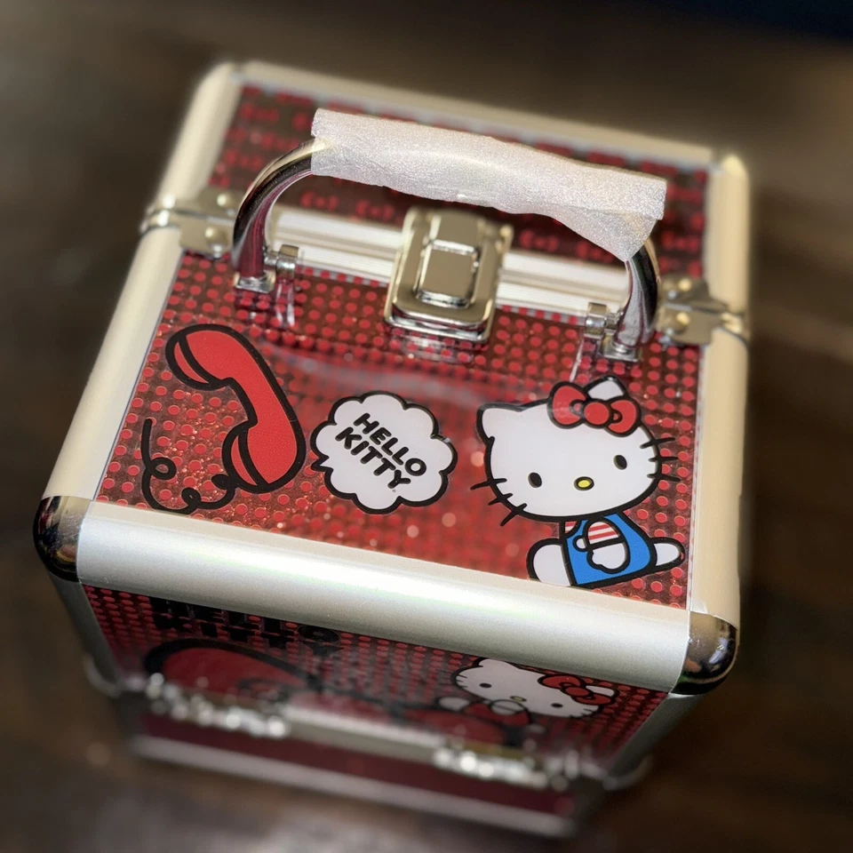 Hello Kitty Sanrio Plegable Maquillaje Brillo Caja de Viaje Regalo para Niñas Mujer Nuevo Foto 2 de 4