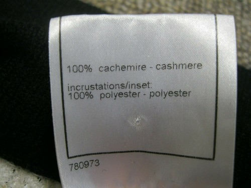 Cárdigan de cachemira lentejuelas Chanel 2008P talla 36 botones Usado en excelente estado - Imagen 9 de 10