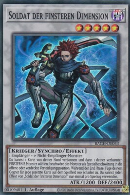 Soldat der finsteren Dimension BACH-DE043 Super Rare Battle of Chaos Yugioh
