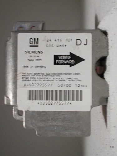Opel Vectra B Airbag Steuergerät 24416701 DJ