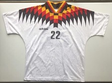 Germany Adidas World Cup Soccer Futbol Jersey #22 Mens Size L Vintage 90s Rare