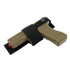 Universal Adjustable Pistol Holster With Hook Loop Botton Snap Closure for Guns
