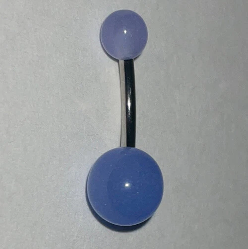 Anillos de ombligo ombligo de acero quirúrgico 16G bola brillante en la oscuridad 6 piezas  Foto 3 de 4