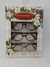 Maxstudio Designer Reading Glasses 2.00 NEW E...