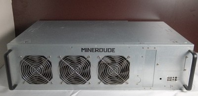 MINERDUDE 9 GPU Bitcoin Crypto MINING RIG 1800W MAX  *200V-277V ONLY - TESTED!