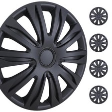 Universal 14 Inch Hubcaps Set Of 4 Iron Hub Abs Black Matte W5083 Universal 14 Inch Hubcaps Set Of 4 Iron Hub Abs Black Matte W5083
