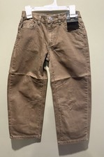 NEW- Art Class Youth  Brown Barrel Mid Rise Tapered Leg Khakis