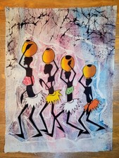 Batik Art , Wall Hanging , One of a kind , Signed, Handmade in Kenya #51