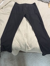 Orslow Men's Fatigue Pants Black Slim Fit Size 5 US XL 