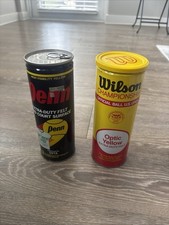 Two Brand New Vintage Cans Of Tennis Balls : Penn  Wilson