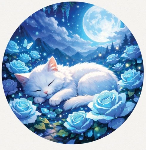 Hayleybug 1/10th oz Lullaby of the Blue Garden Silver Round