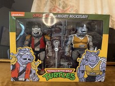 NECA Teenage Mutant Ninja Turtles 7 Scale Super Bebop and Mighty Rocksteady
