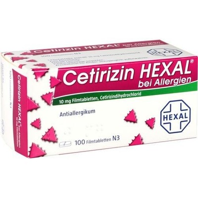 CETIRIZIN HEXAL Filmtabletten bei Allergien 100 St. PZN 01830229