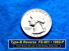 1960-P Type-B Proof Die Reverse ("FS-901" )➪ Great Looking "AU" Condition ➪ 260b