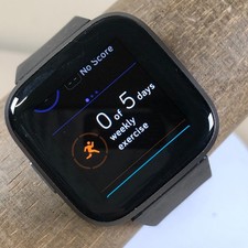 Fitbit Versa 2 FB507 Black GPS Health  Fitness Tracker Smartwatch 7"