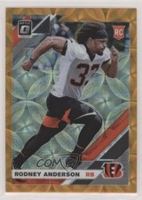 2019 Panini Donruss Optic Rookies Orange Scope Prizm 75/79 Rodney Anderson 2qw