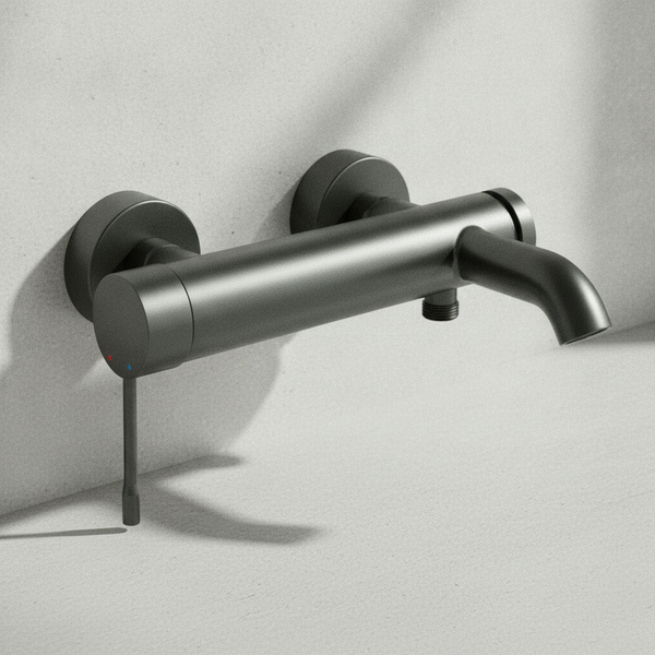 Grohe Eh-Wannenbatterie Essence 25250_1 Wandmontage Hard Graphite GebüRstet-image
