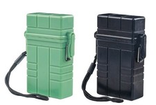 2Piece Cigarette Cover Storage Pack Flip Hard Box Case Holder Clip Black ZX-309