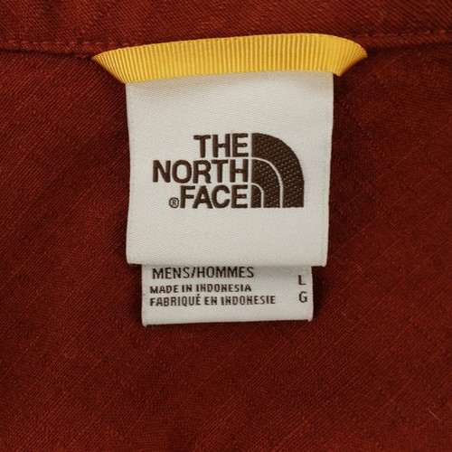 The North Face Mens Overshirt Shacket Jacket Large Button Up Long Sleeve Rust - Bild 4 von 6
