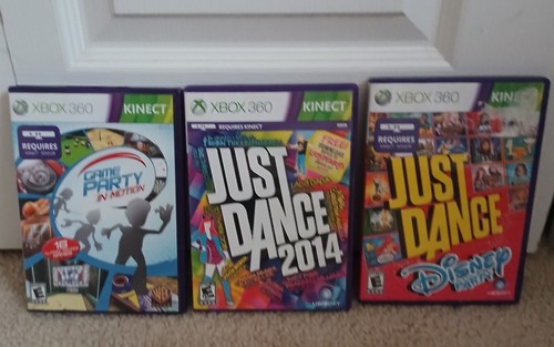Xbox 360 Just Dance And Dance Party Kinect Set Of 3 Games
