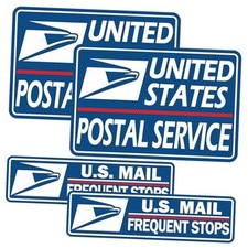 4 Pack Reflective Mail Delivery Driver Car Magnets Rural Delivery Carrier