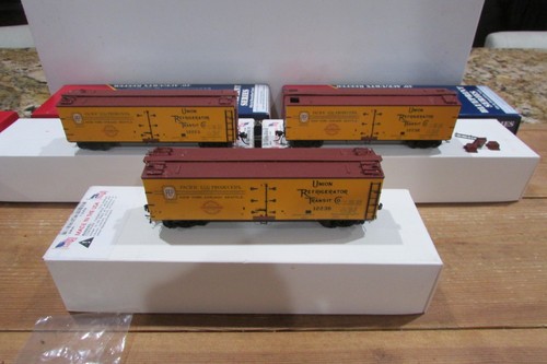 Trenes BrancLine escala HO (3) 40' ACF/URTX refrigerado Pacific Egg Producers lote #5531 | Zustand: Used