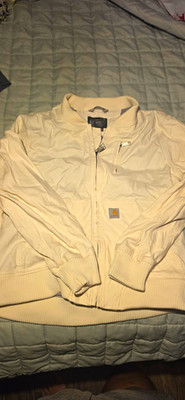 Carhartt Rugged Flex Women s Bomber Jacket Full Zip Relaxed Beige L