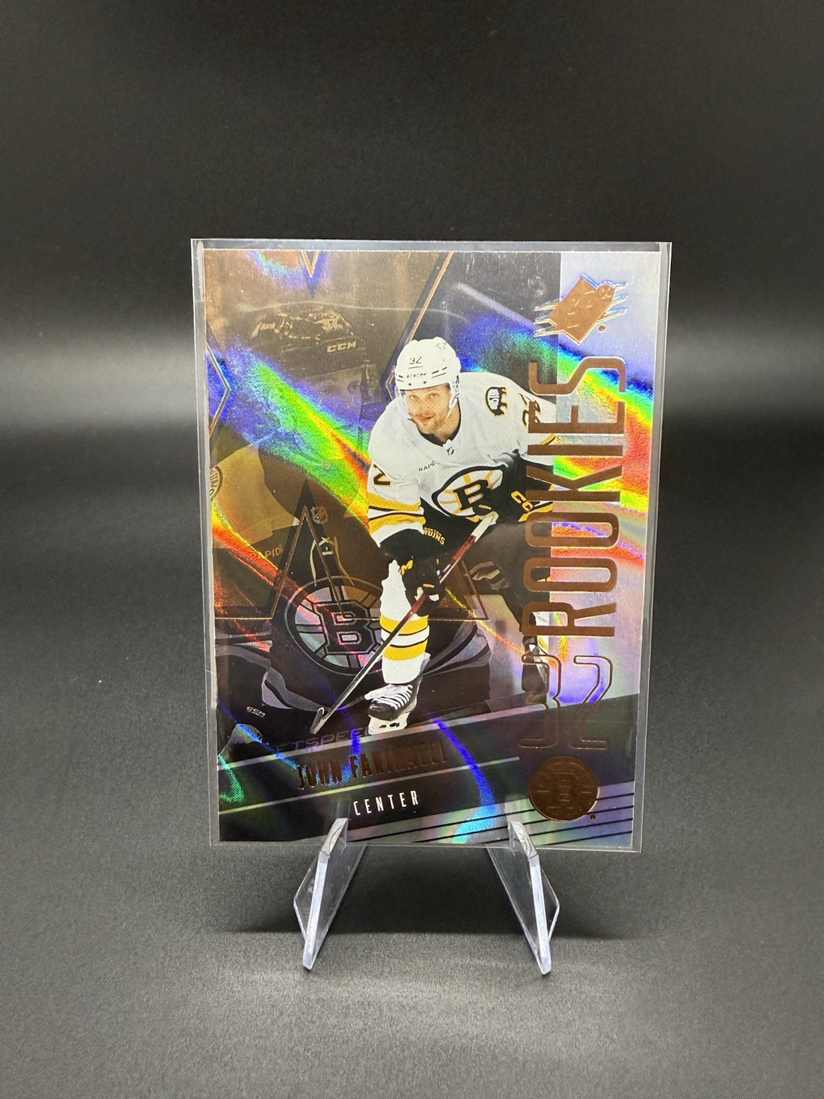 2025-26 UD SPX John Farinacci RC  #143 Base Bruins Rookie