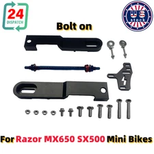 Bolt on Swing Arm Extension Kit 3"-4" AL Rear For Razor MX650 SX500 Mini Bikes