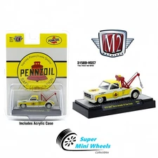 M2 Machines 1:64 1975 GMC Sierra Grande 15 Tow Truck Penzoil – Yellow