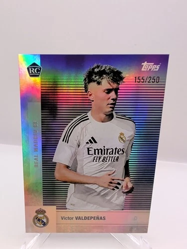 2025-26 TOPPS Real Madrid C.F. Team Set Victor Valdepenas Purple /250 Rookie #5