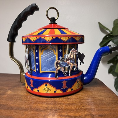 MKI Kamenstein 'World of Motion' Steam Driven Tea Kettle Carousel