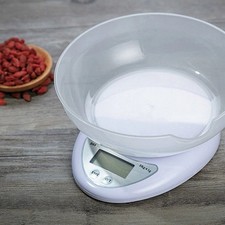 Local UK Stock Digital Kitchen Scale LCD Electronic Food Weighing Bowl Measuring