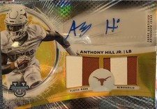 2025 Bowman Best U ANTHONY HILL JR (Dual Relic Patch Auto Gold /50 Texas) #DRA-A