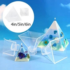 Pyramid Silicone Model DIY Epoxy Lightweight Reusable Handmade with Frame Resin