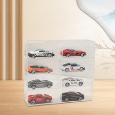 Vitrine transparente, boîte d'exposition de voiture à échelle, présentoirs