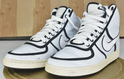 Nike Vandal High Men Shoes Size 9 White/Black Basketball Sneakers 621187-100