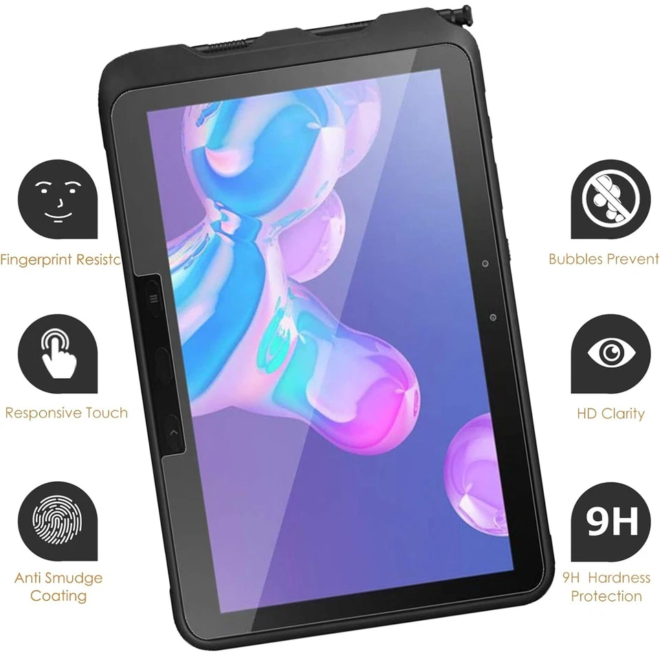2 Pack Tempered Glass Screen Protector For Samsung Galaxy Tab Active4 Pro 10.1" - Image 4 of 4