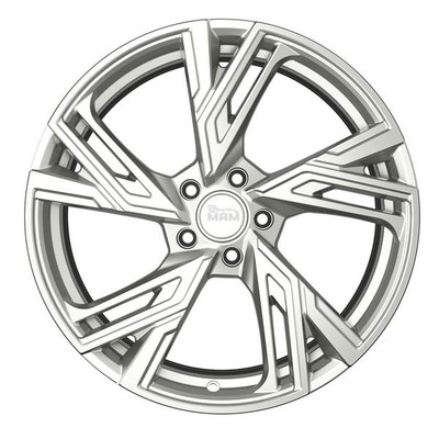 1x MAM WHEELS MAM RS5 silver painted 8.0Jx18 5x112 ET30